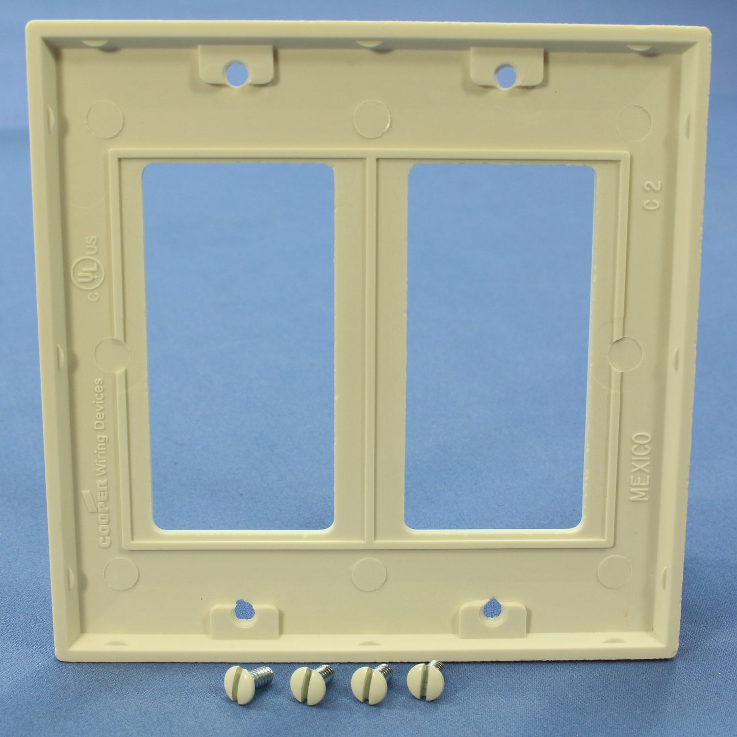 Cooper 2152A Almond 2-Gang Decorator Thermoset Wallplates GFCI GFI Cover 10pcs