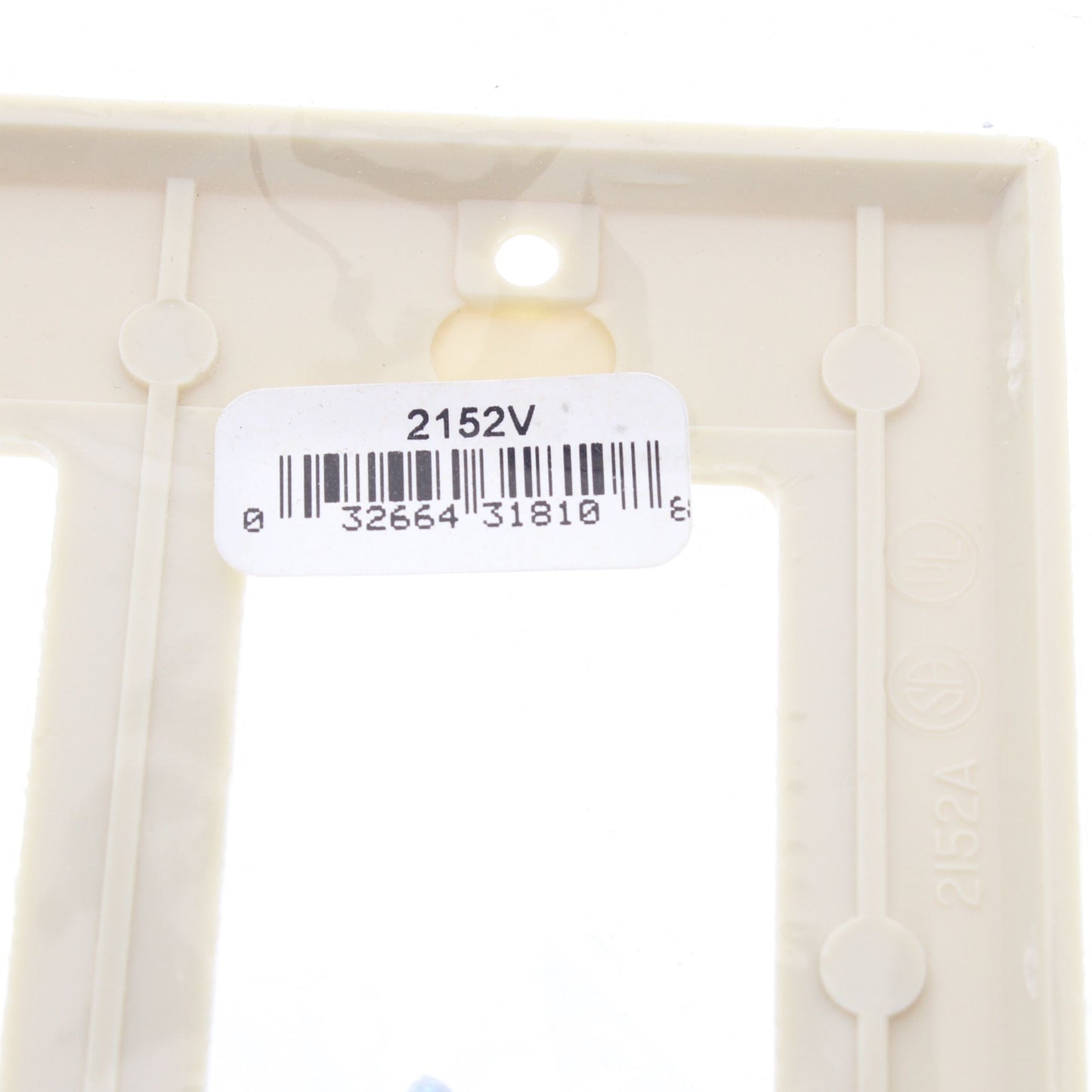 Cooper 2152V Ivory 2-Gang Decorator Standard Thermoset Wallplate GFCI GFI Cover