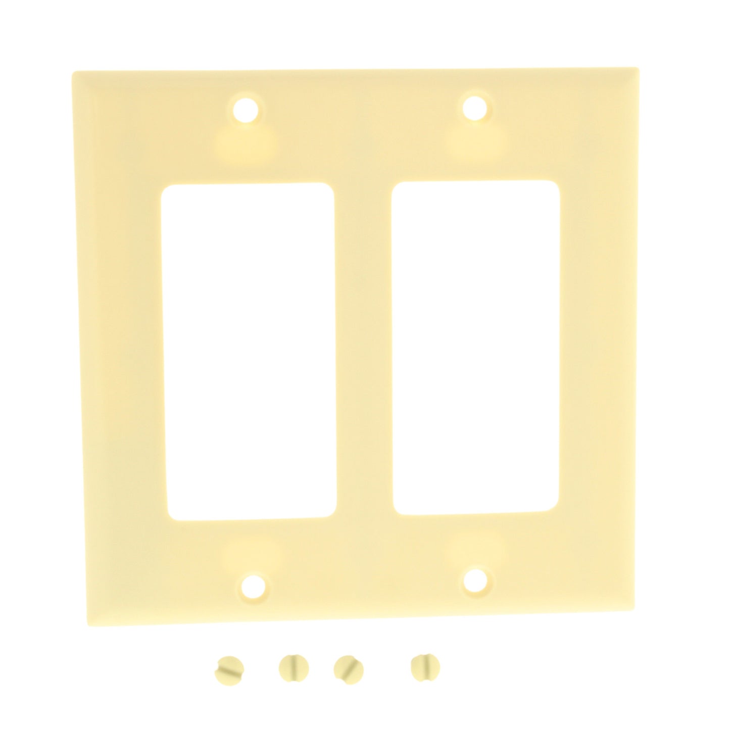 Cooper 2152V Ivory 2-Gang Decorator Standard Thermoset Wallplate GFCI GFI Cover