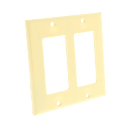 Cooper 2152V Ivory 2-Gang Decorator Standard Thermoset Wallplate GFCI GFI Cover