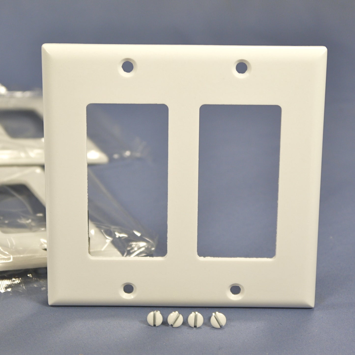 Cooper 2152W White 2-Gang Decorator Thermoset Wallplates GFCI GFI Cover 10pcs