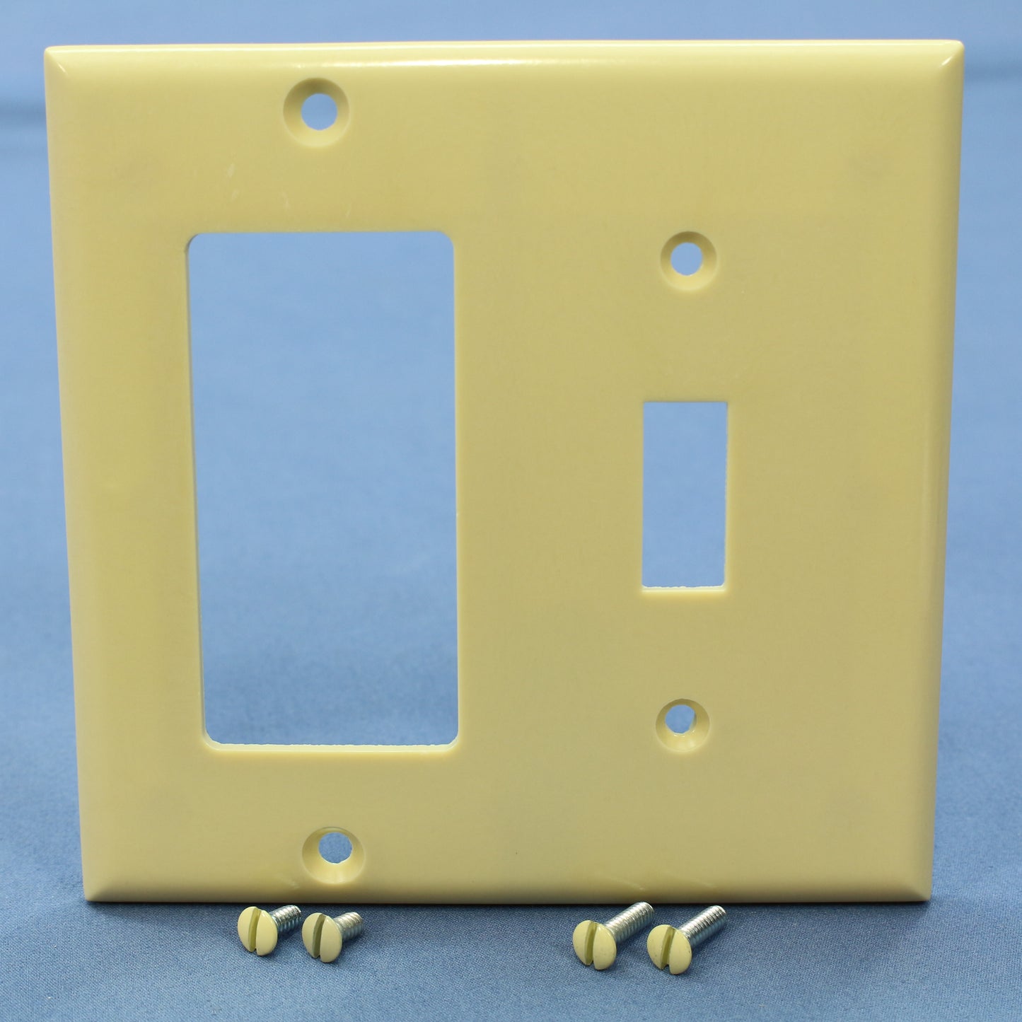 Cooper 2153V Ivory 2-Gang Decorator GFCI Switch Cover Thermoset Wallplates 10pcs