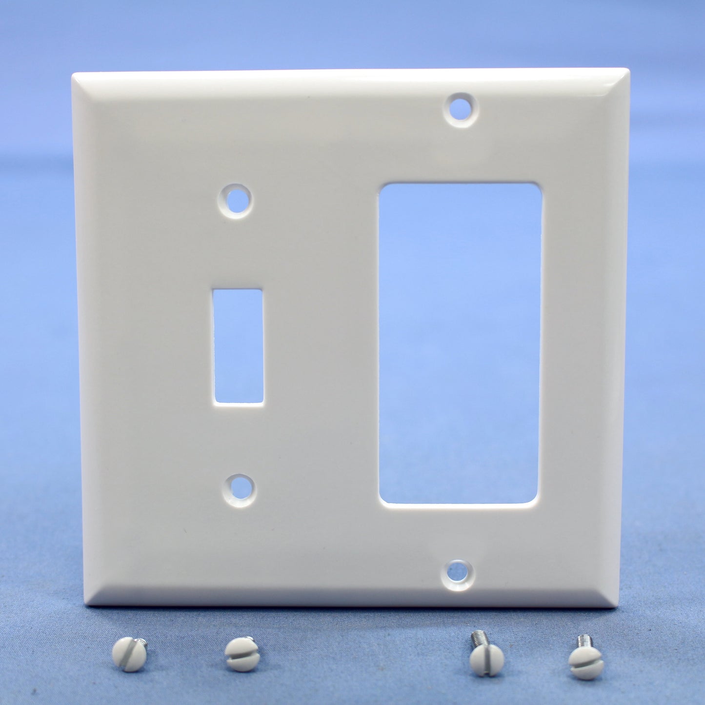 Cooper 2153W White 2-Gang Decorator GFCI Switch Cover Thermoset Wallplates 10pcs