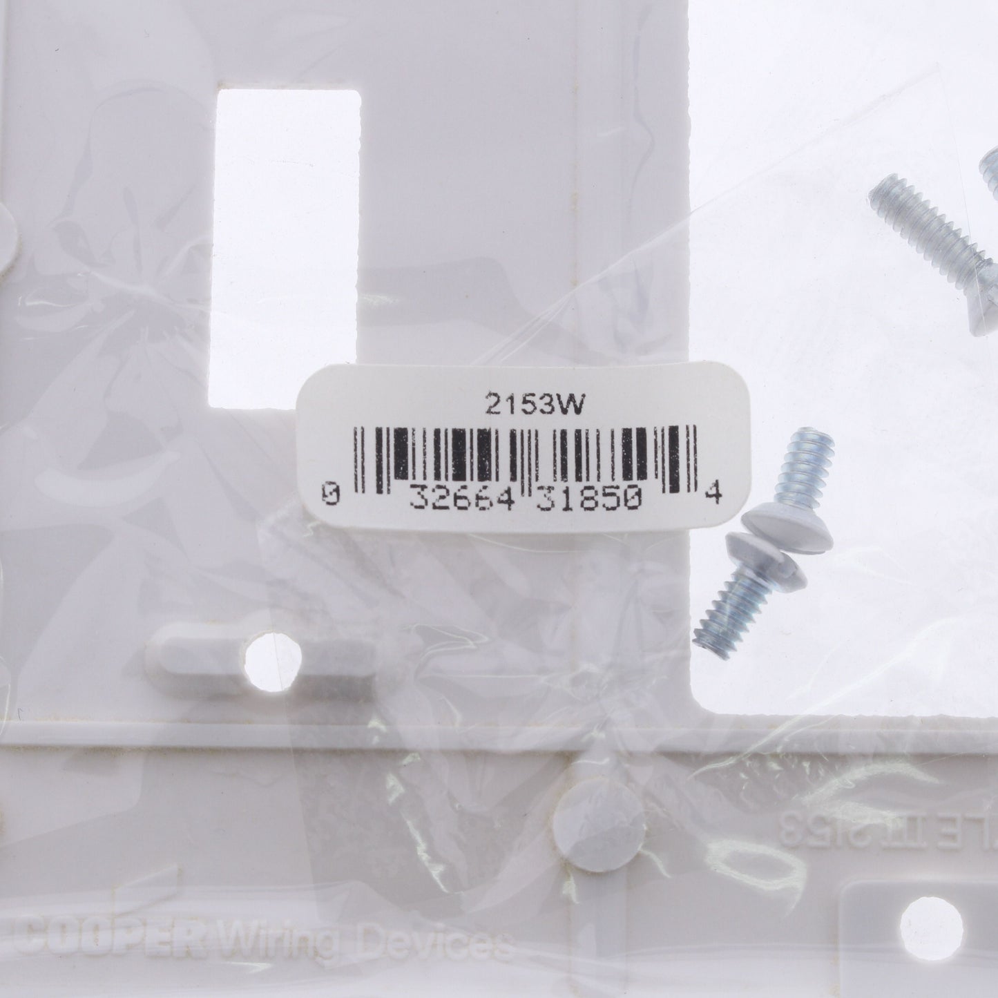 Cooper White Decorator GFCI Switch Cover Receptacle Wallplate Switchplate 2153W