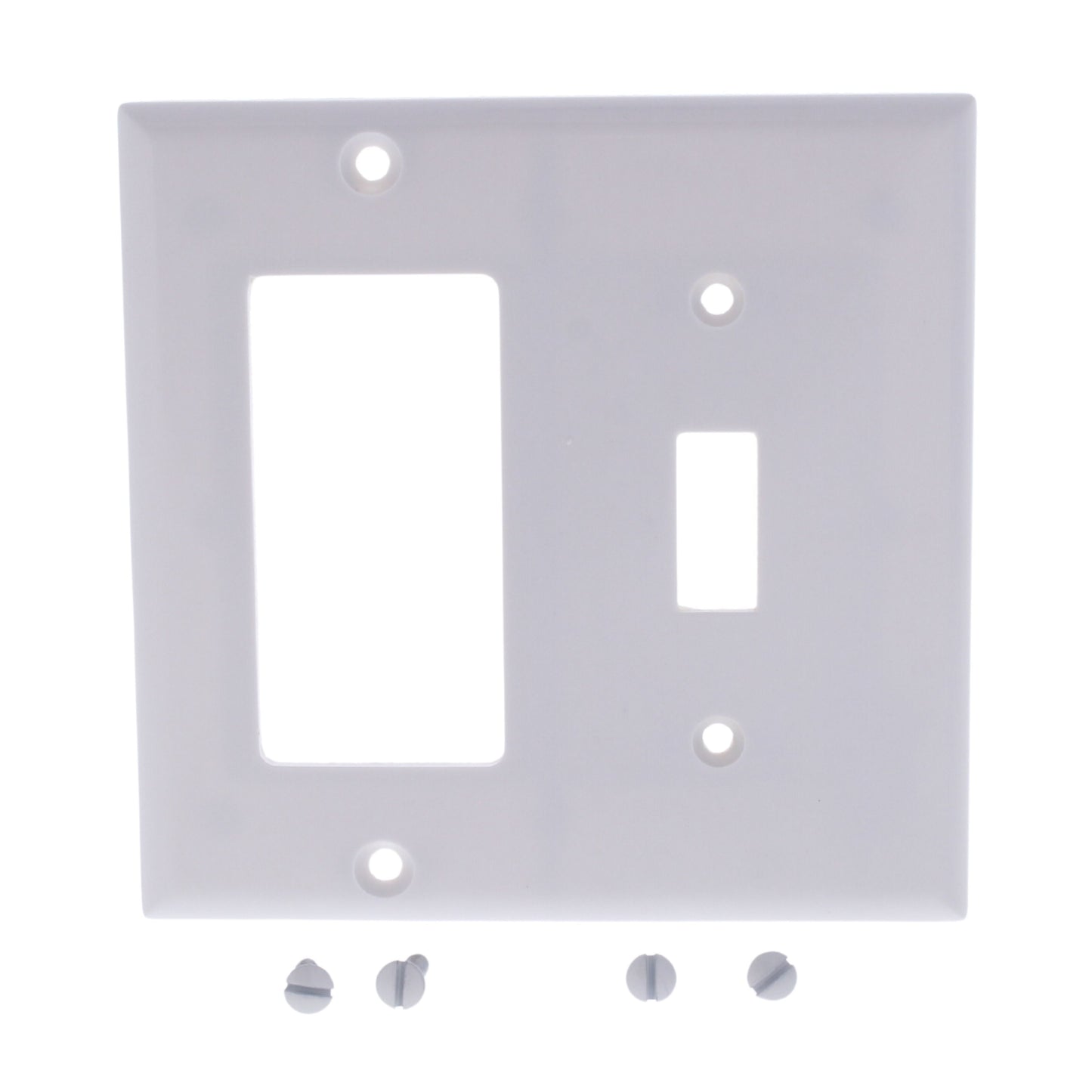 Cooper White Decorator GFCI Switch Cover Receptacle Wallplate Switchplate 2153W