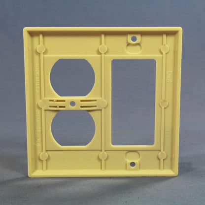 Cooper 2157V Ivory Decorator GFCI Duplex Receptacle GFI 2-Gang Plastic Wallplate
