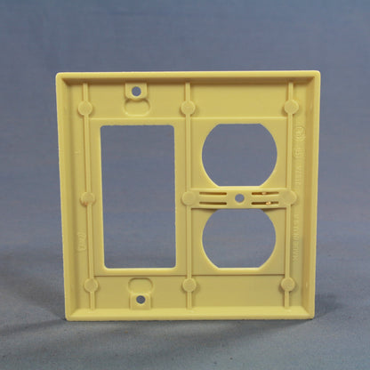 Cooper 2157V Ivory 2-Gang Decorator GFCI Duplex Outlet Thermoset Outlet Covers