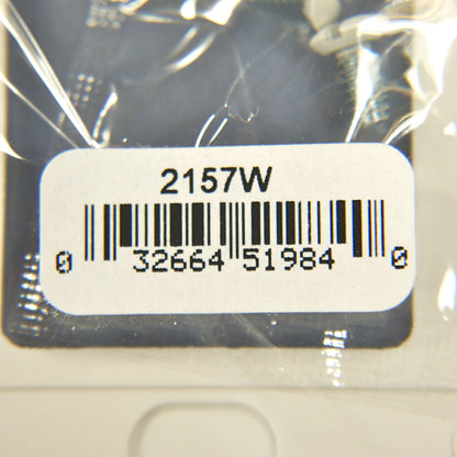 Cooper 2157W White 2-Gang Decorator GFCI Duplex Outlet Thermoset Covers 2-pack