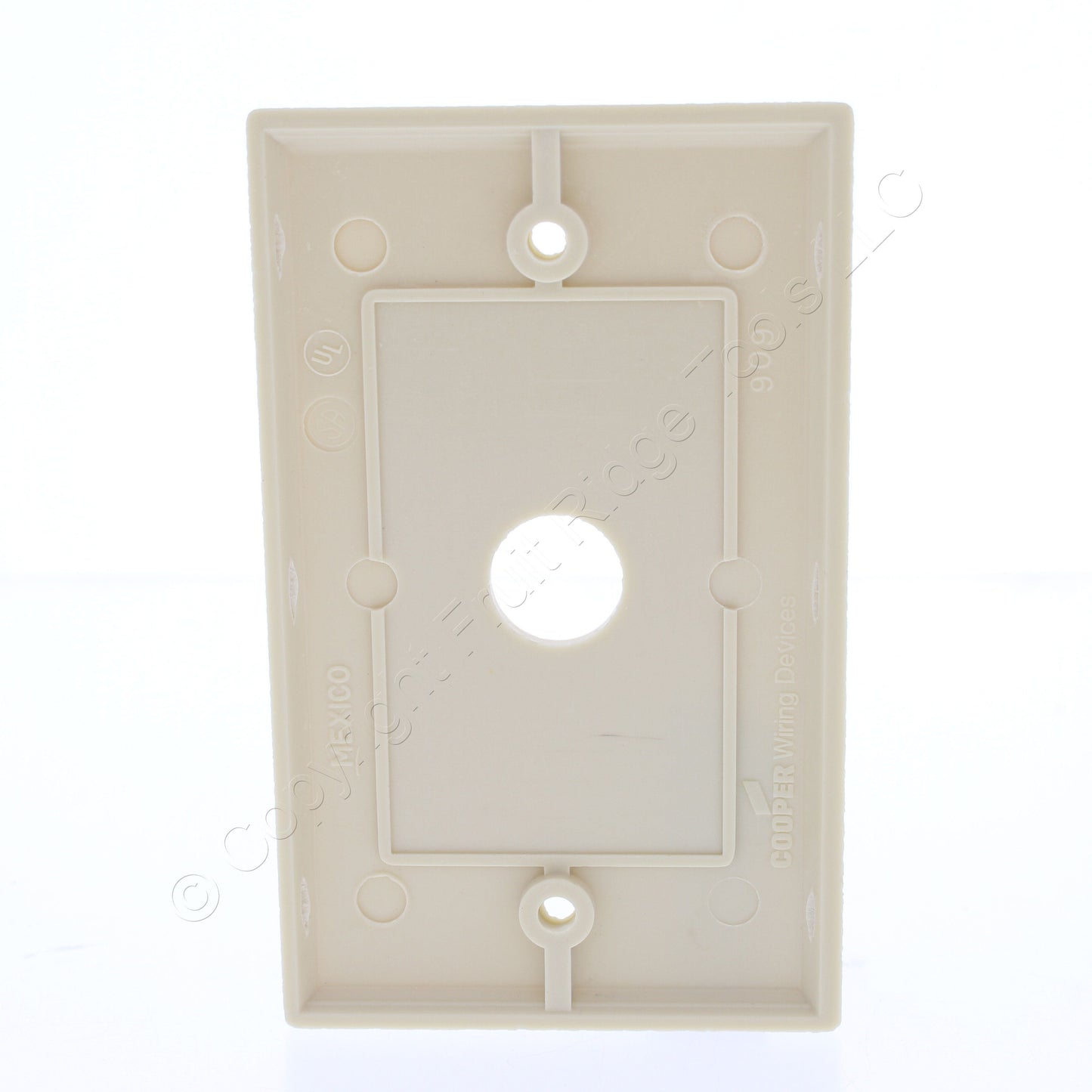 Cooper 2159V Ivory 1-Gang Phone Coax .625" Hole Cable Thermoset Wallplate Cover