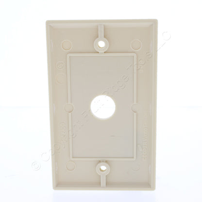 Cooper 2159V Ivory 1-Gang Phone Coax .625" Hole Cable Thermoset Wallplate Cover