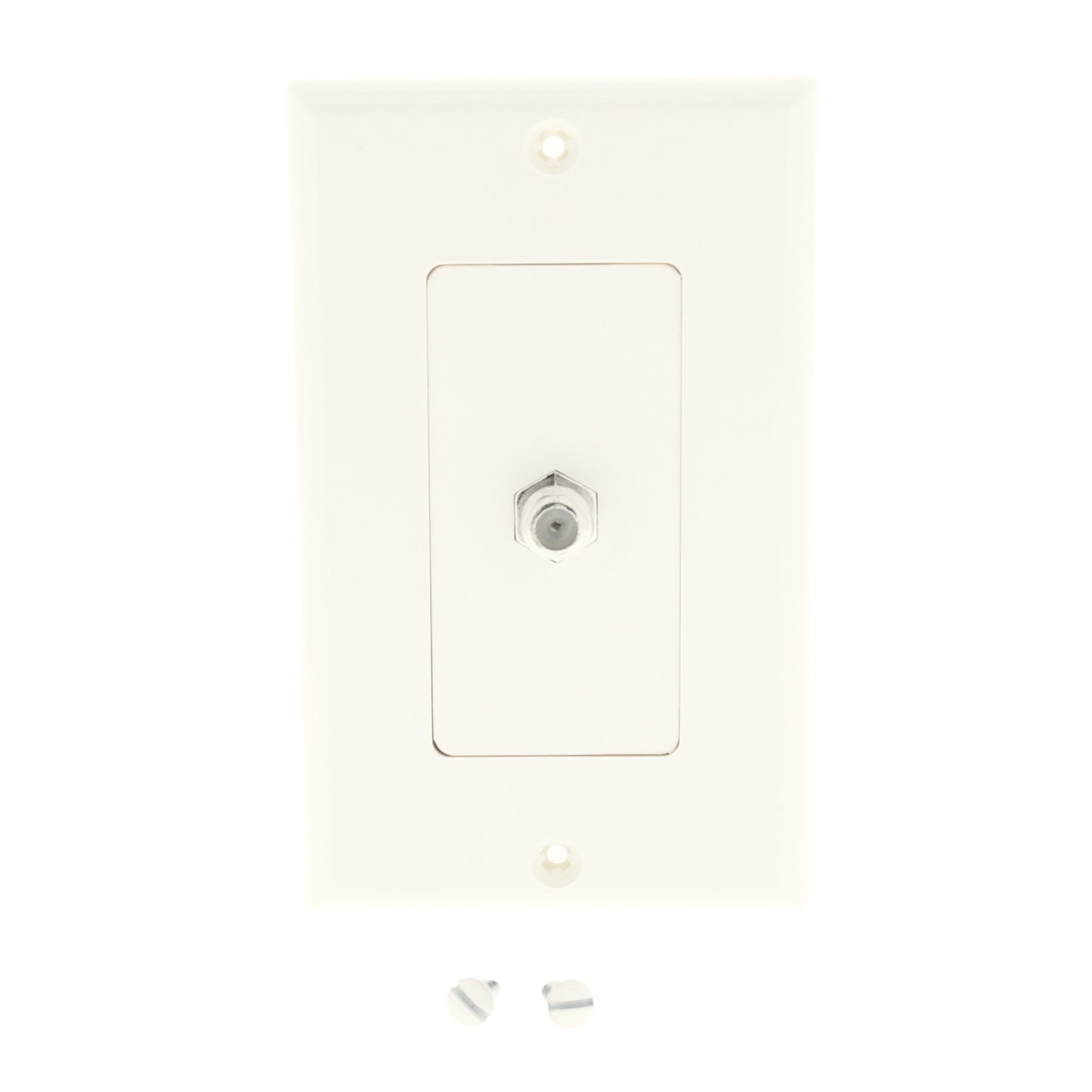 Cooper 2162LA Lt Almond 1-Gang Cable Jack Decorator Thermoset Wallplate Insert