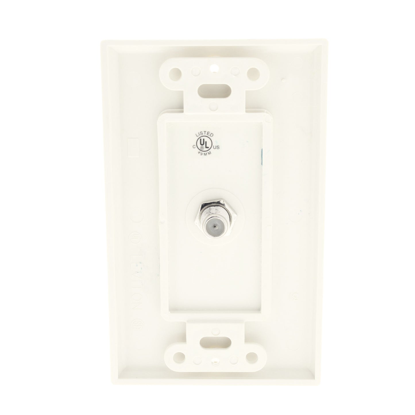 Cooper 2162LA Lt Almond 1-Gang Cable Jack Decorator Thermoset Wallplate Insert