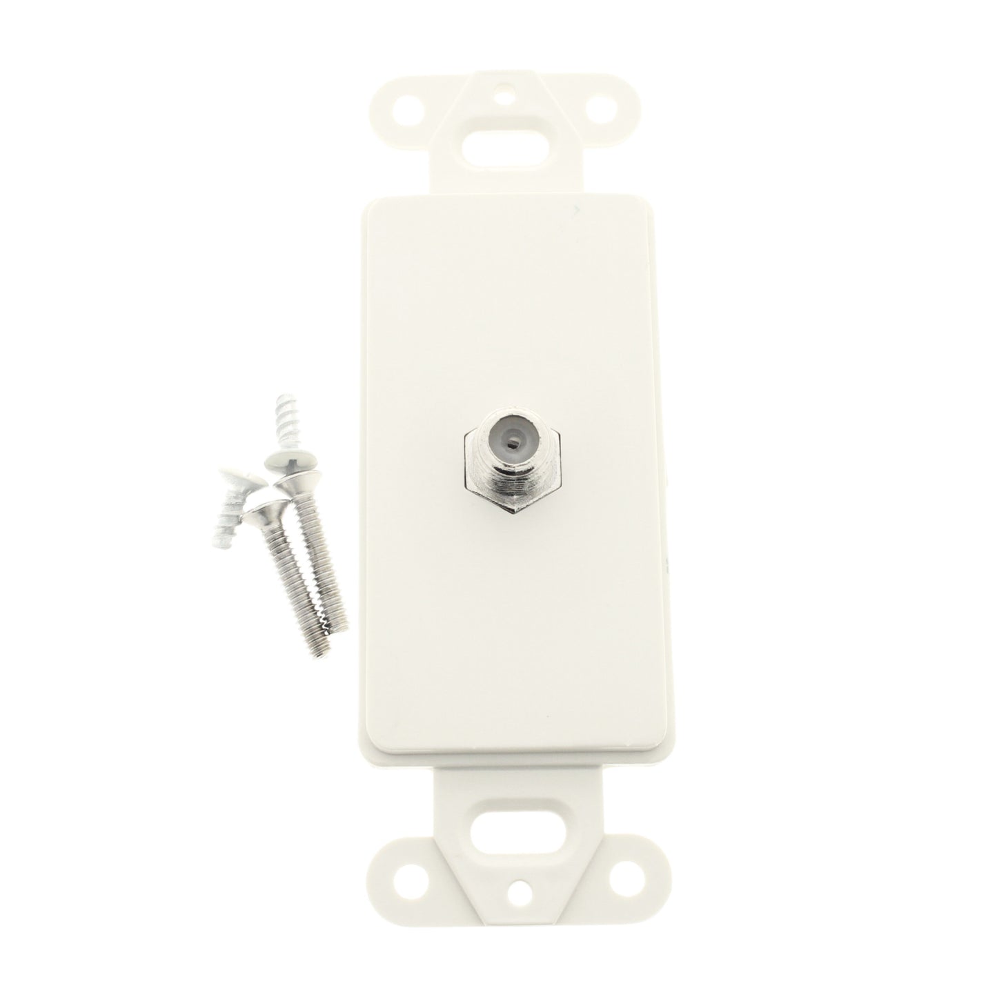 Cooper 2162LA Lt Almond 1-Gang Cable Jack Decorator Thermoset Wallplate Insert
