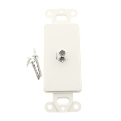 Cooper 2162LA Lt Almond 1-Gang Cable Jack Decorator Thermoset Wallplate Insert