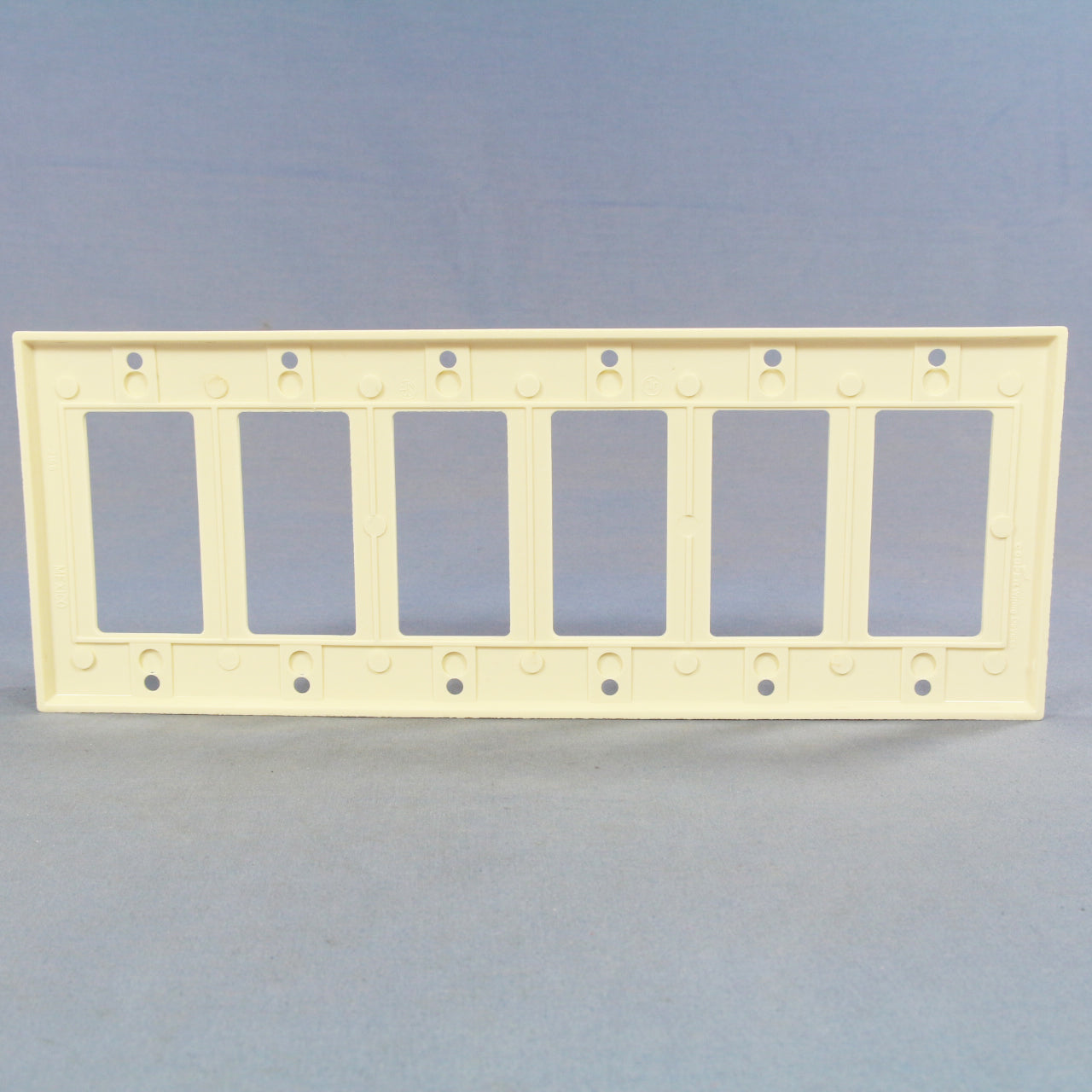 Cooper 2166LA Light Almond 6-Gang Decorator GFCI GFI Thermoset Wallplate Cover