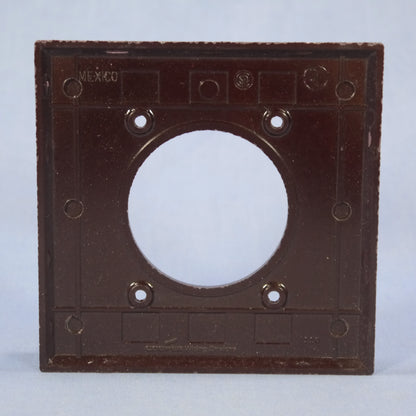 Cooper 2168B Brown 2-Gang Dryer Range 2.156" Outlet Cover Thermoset Wallplate