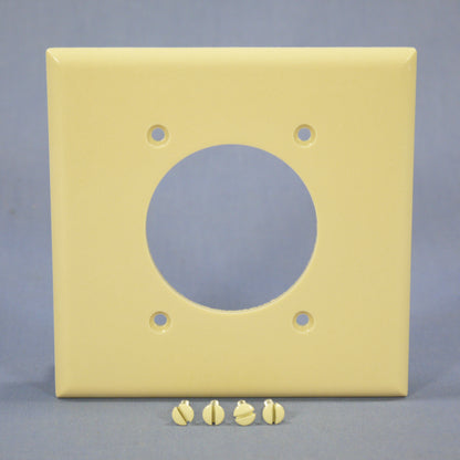 Cooper 2168V Ivory 2-Gang Dryer Range 2.156" Outlet Cover Thermoset Wallplate