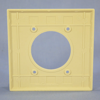 Cooper 2168V Ivory 2-Gang Dryer Range 2.156" Outlet Cover Thermoset Wallplate