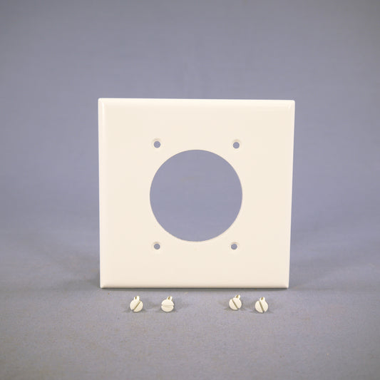 Cooper Standard 2G White Dryer Range Welder 2.156" Outlet Cover Wallplate 2168W