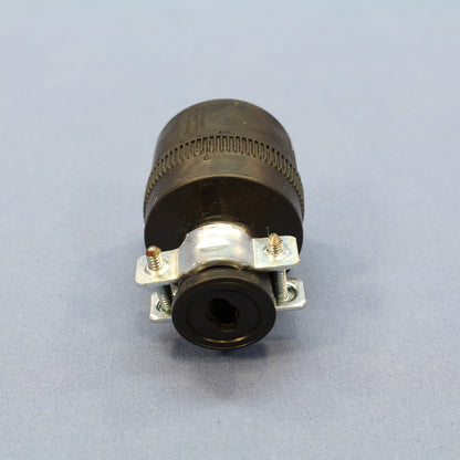 Cooper 224 Black Straight Blade 15A 125V 1-15R Plug Connectors Rubber 10-Pack