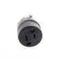 Cooper 224 Black Thermoplastic Straight Blade 1-15R 15A Rubber Bulk Connector