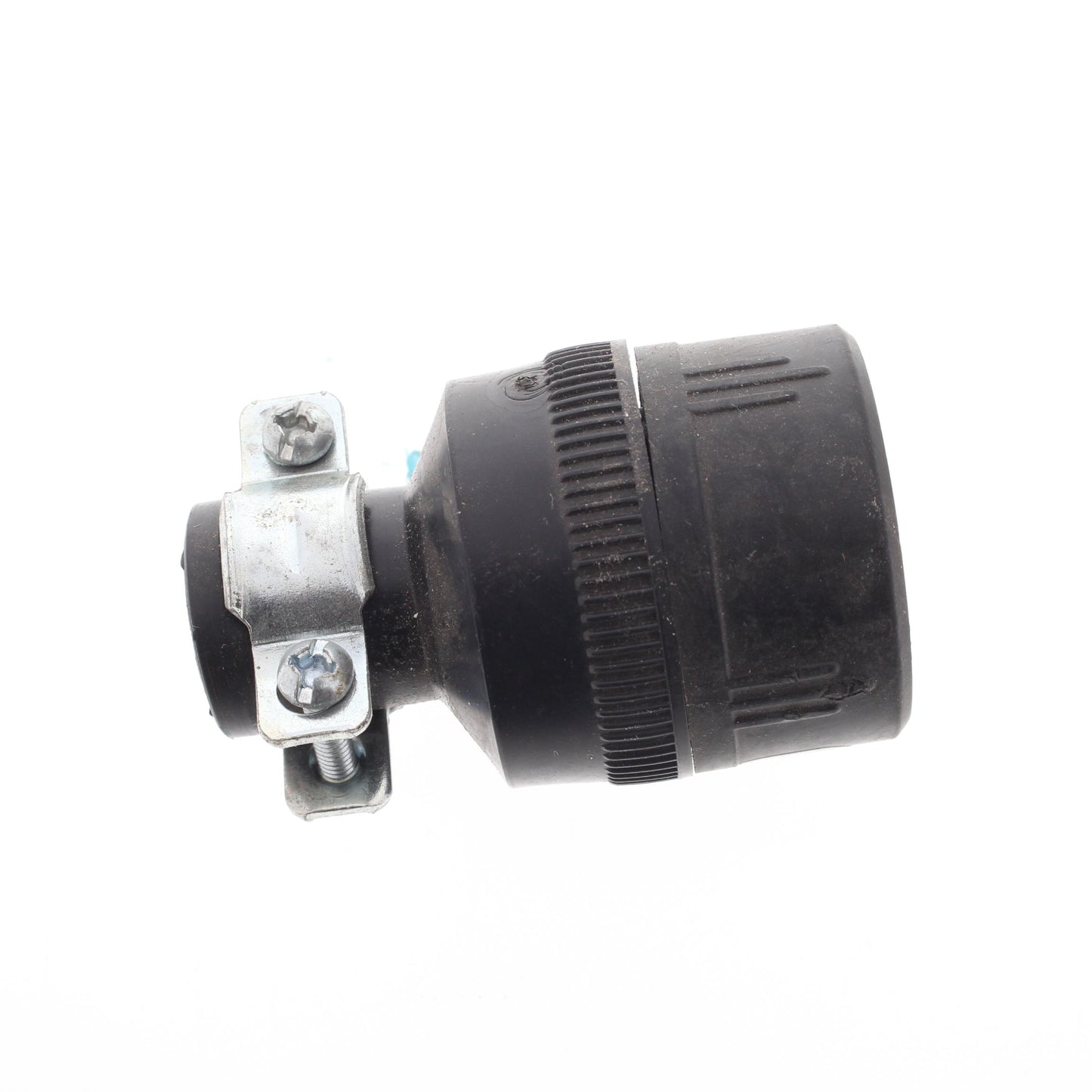 Cooper 224 Black Thermoplastic Straight Blade 1-15R 15A Rubber Bulk Connector