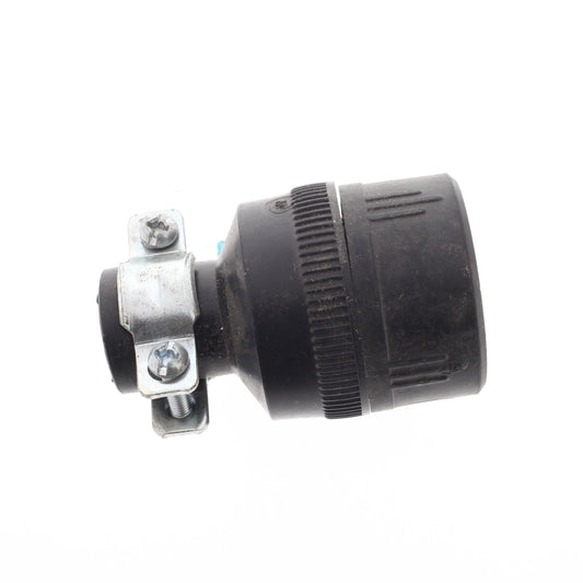 Cooper 224 Black Thermoplastic Straight Blade 1-15R 15A Rubber Bulk Connector