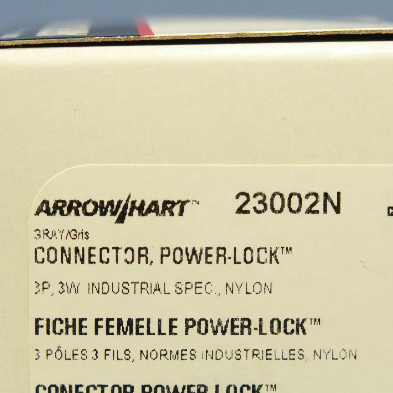 Cooper 23002N Gray Power-Lock Flanged 20A 125V Inlet Connector 10A 250VDC 480VDC