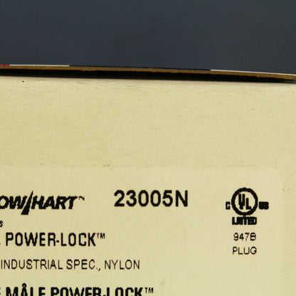 Cooper 23005N Gray Interrupting 20A 125V 10A 250VDC 480V Flanged Power-Lock Plug
