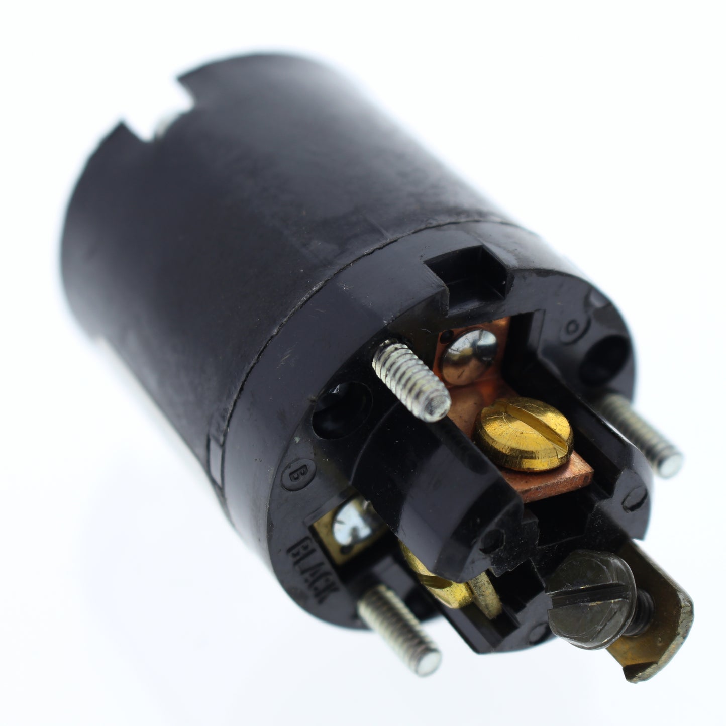 Cooper Gray Steel 20A 125V 2-Pole 3-Wire Armored Powerlock Connector Plug 23054