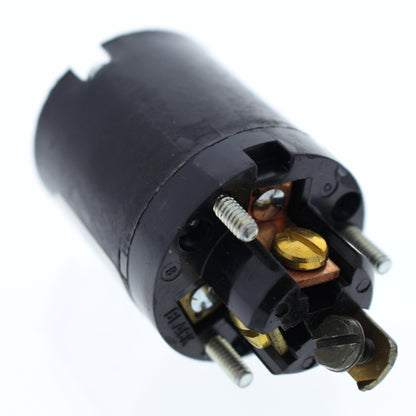 Cooper Gray Steel 20A 125V 2-Pole 3-Wire Armored Powerlock Connector Plug 23054