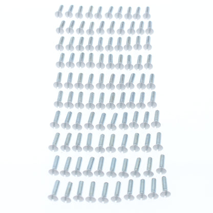 100 Cooper White Steel Outlet/Switch Mount Wallplate 1/2" Round Screws 231W