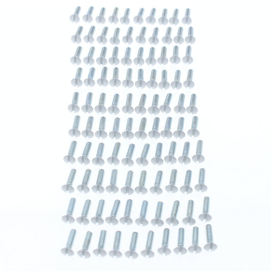 100 Cooper White Steel Outlet/Switch Mount Wallplate 1/2" Round Screws 231W