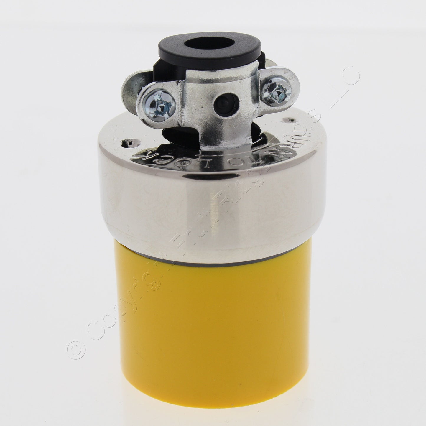 10 Cooper Yellow Armored Nylon Connectors L10-20 20A 125/250V 3-Pole 3-Wire 2355