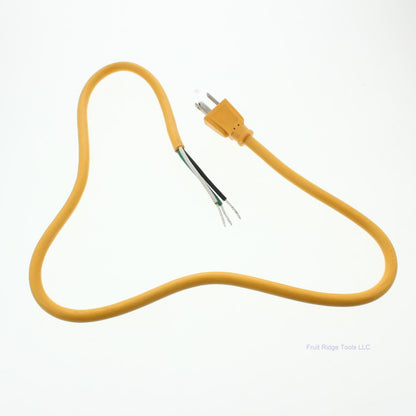 Cooper 236-BU Yellow 3ft Straight Blade Extension Cord NEMA 5-15P 13A 120V 2P3W