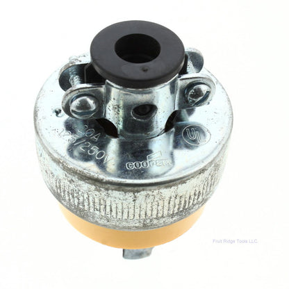Eagle 2365 Yellow Armored Nylon Locking Plug L10-20P 20A 125/250V 3-Pole 3-Wire