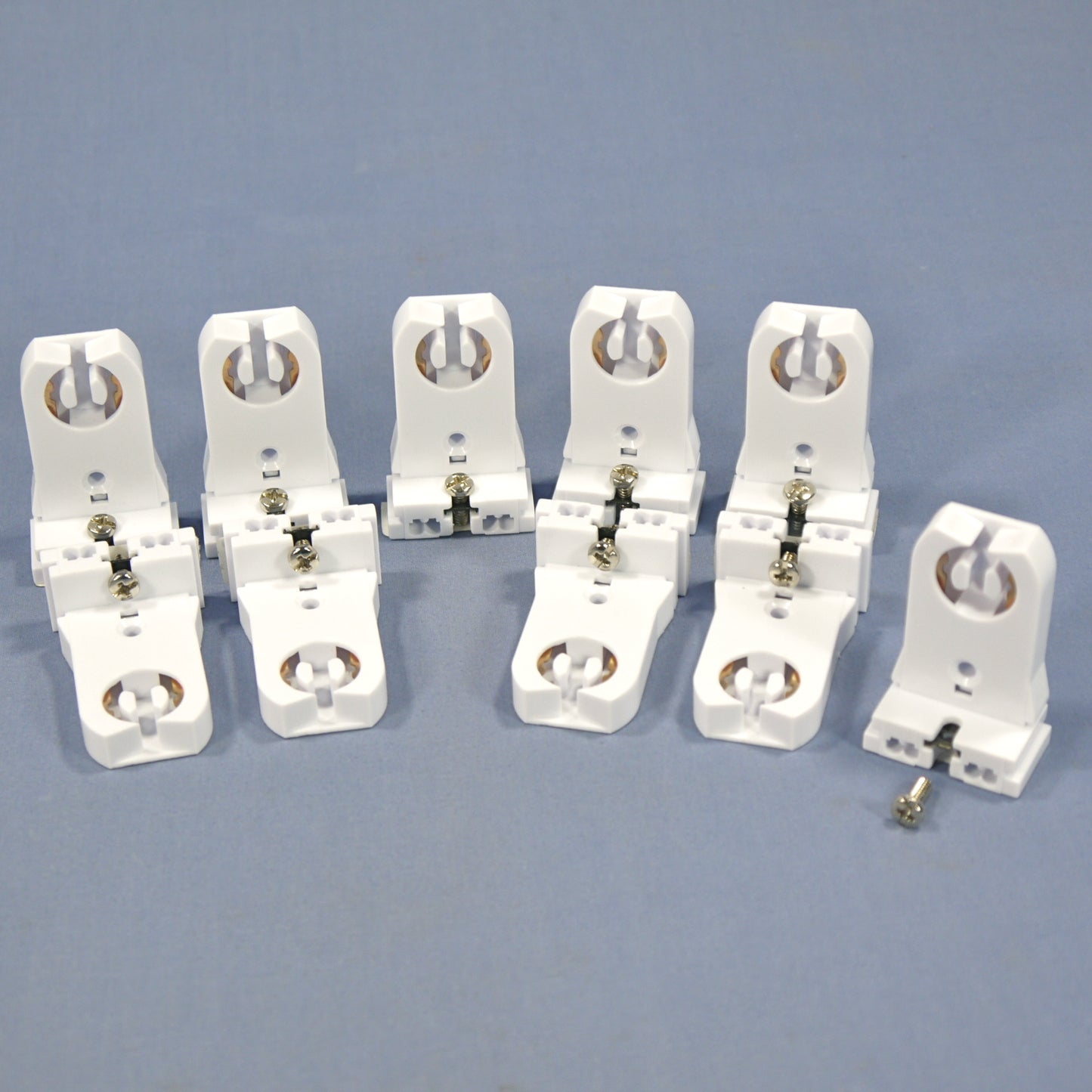 10 Cooper Fluorescent Lamp Holder Light Sockets T8 T12 Medium Bi-Pin 2509W
