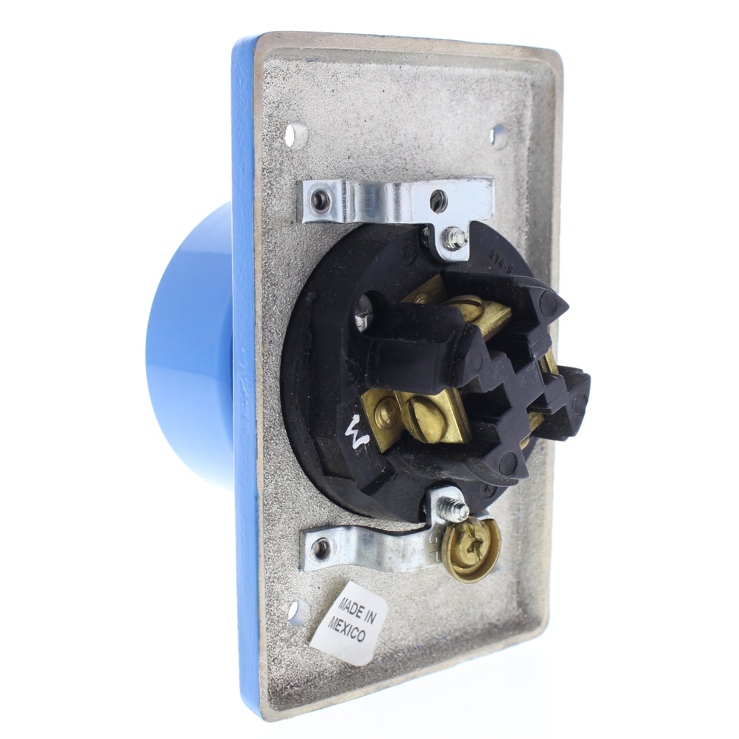 Cooper 25403 Blue Industrial CastIron Powerlock 30A/600VAC 20A/250VDC Receptacle