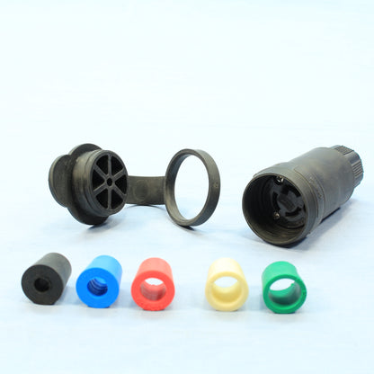 Cooper 25W47BK Black Watertight Turn Locking Connector Plug NEMA L5-15R 15A 125V