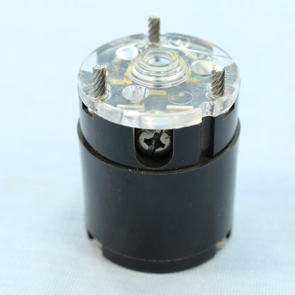 Cooper 25W47BK Black Watertight Turn Locking Connector Plug NEMA L5-15R 15A 125V