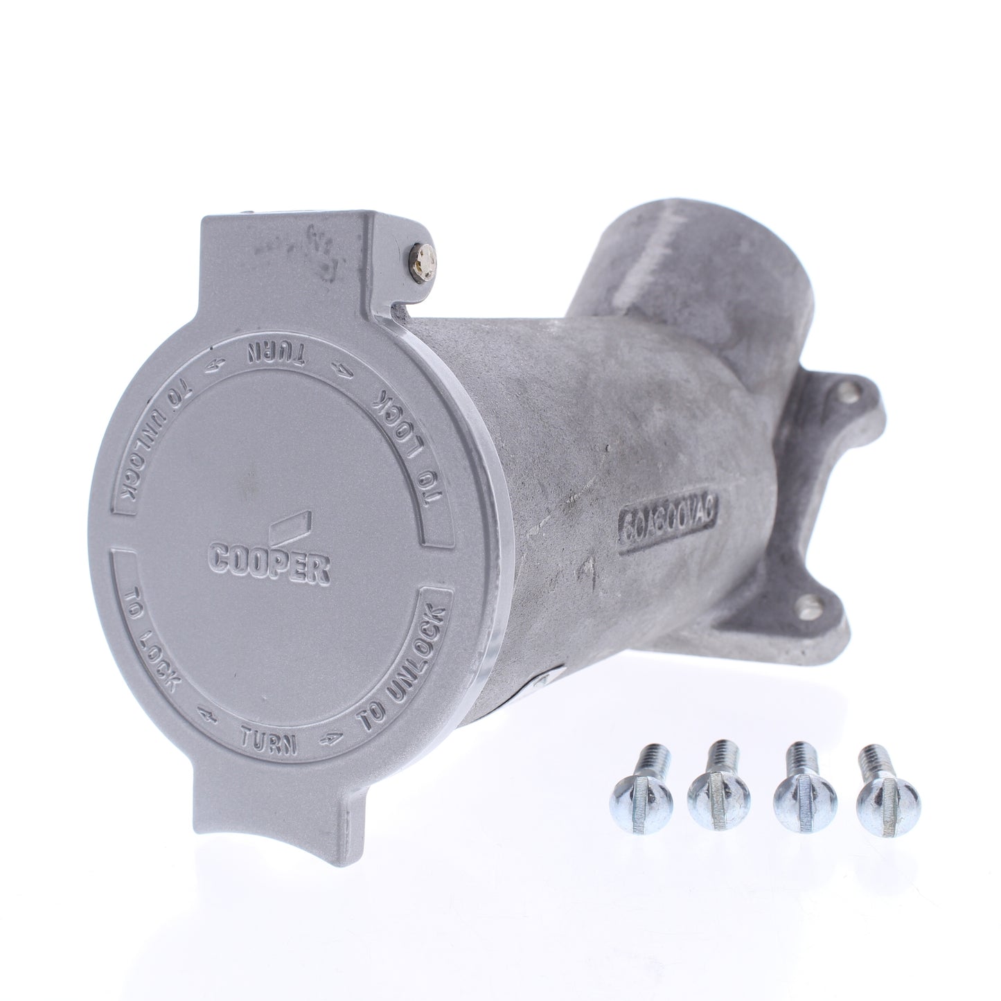 Cooper Arrow Hart 26521 Power-Lock 60A 600V Non-NEMA Aluminum Angled Outlet