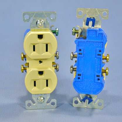 Cooper 270V Residential 15A Ivory Duplex Outlet Receptacles 5-15R 125V 10pcs