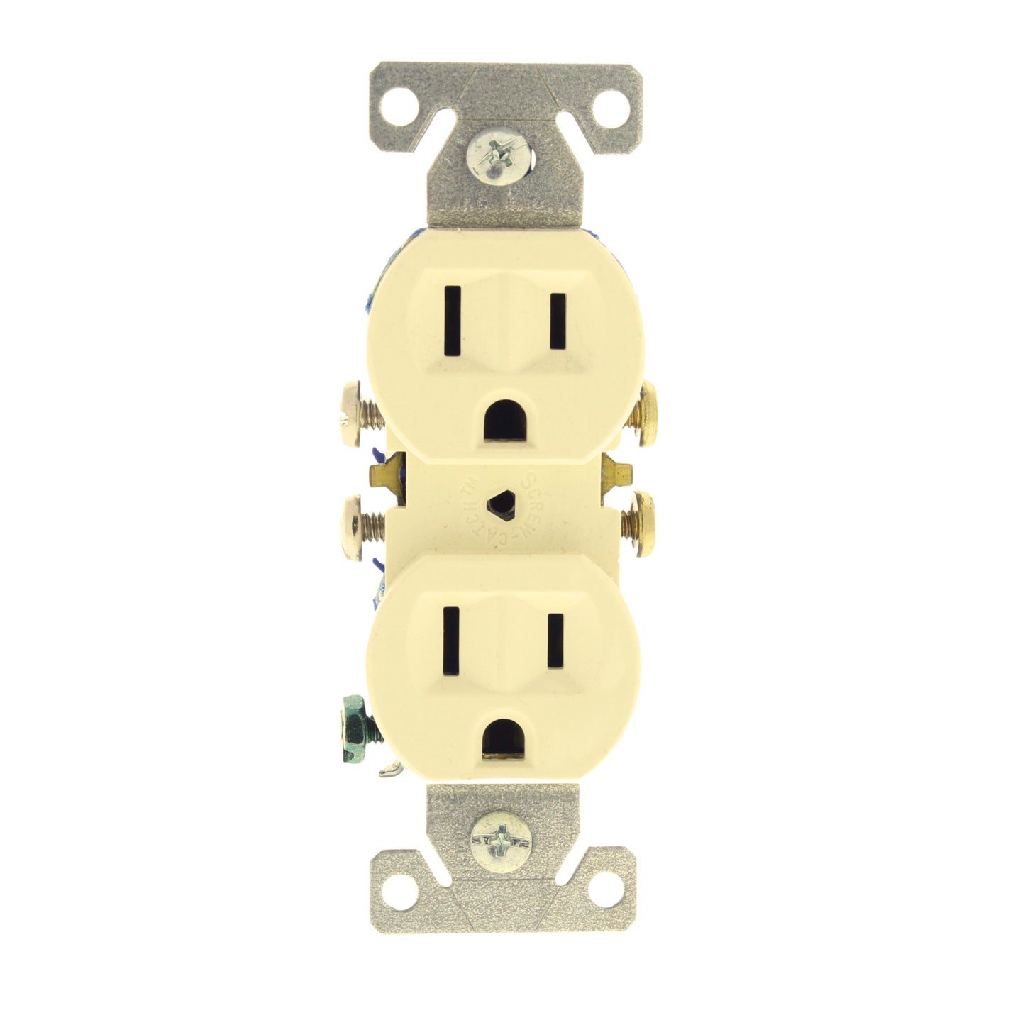 Cooper 270V Ivory Residential Duplex Outlet Receptacle NEMA 5-15R 15A 125V Bulk