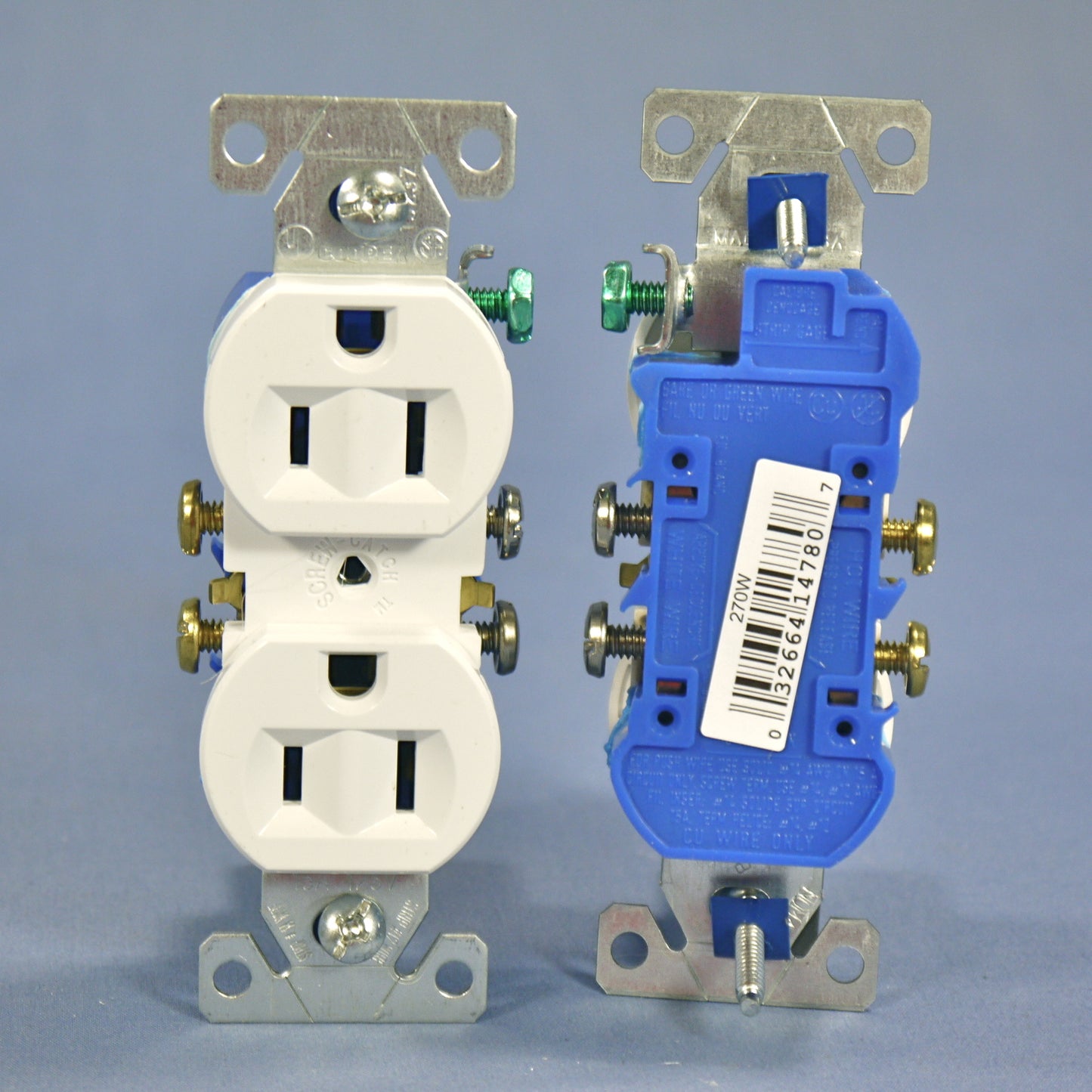 100 Cooper White Residential Duplex Outlet Receptacles Nema 5-15R 15A 125V 270W