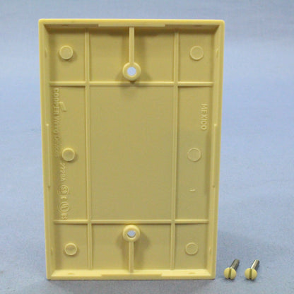 Cooper 2729V Ivory 1-Gang Box Mount Blank Thermoset Wallplate Oversize Cover
