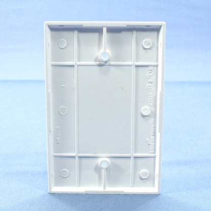 Cooper 2729W White 1-Gang Box Mount Blank Thermoset Wallplate Oversize Cover