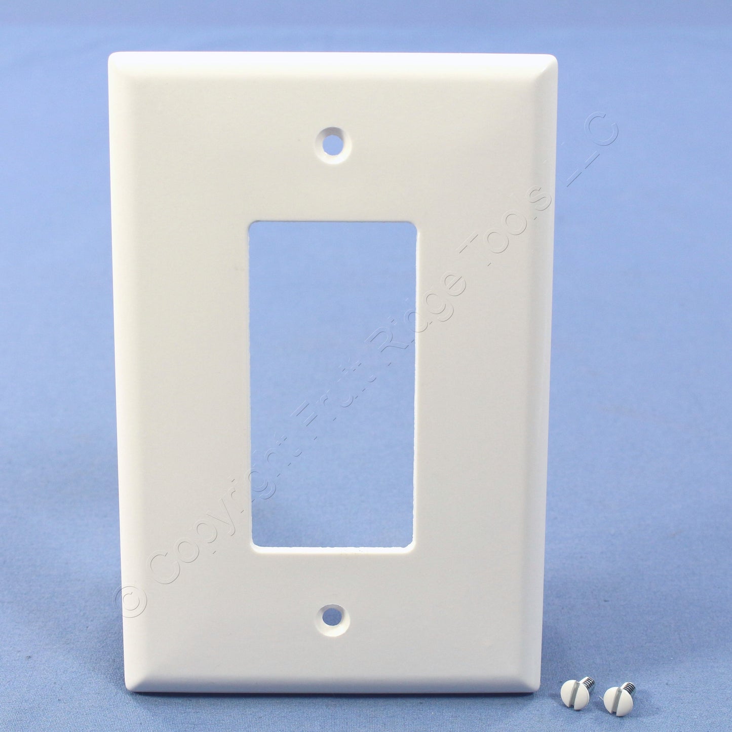 Cooper 2751W White 1-Gang Oversize Decorator Thermoset Wallplate GFCI Cover 10pc