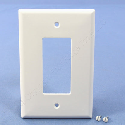 Cooper 2751W White 1-Gang Oversize Decorator Thermoset Wallplate GFCI Cover 10pc