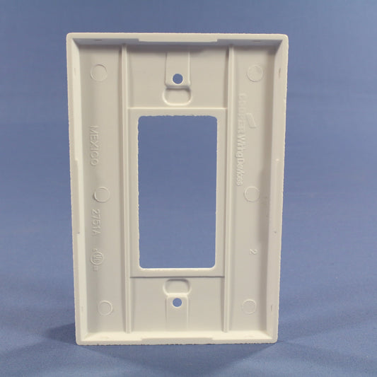 Cooper 2751W White Oversize 1-Gang Decorator Thermoset GFCI Wallplate Cover
