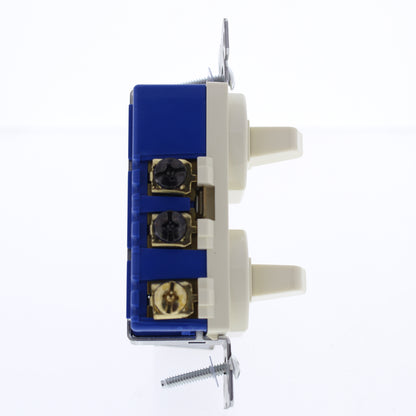 Cooper 275A 3-Way Almond pcs Double Wall Toggle Light Switch15A Single Pole 8pcs